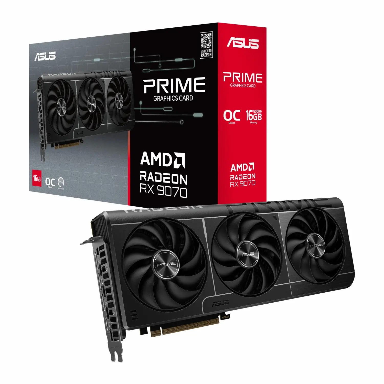کارت گرافیک ASUS Prime RX 9070 OC 16GB