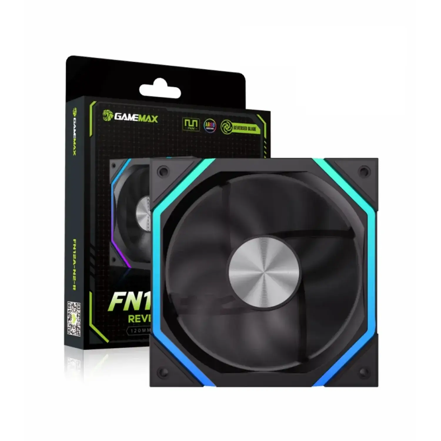 فن کیس GameMax FN12A-N2 Reverse Blade - Black