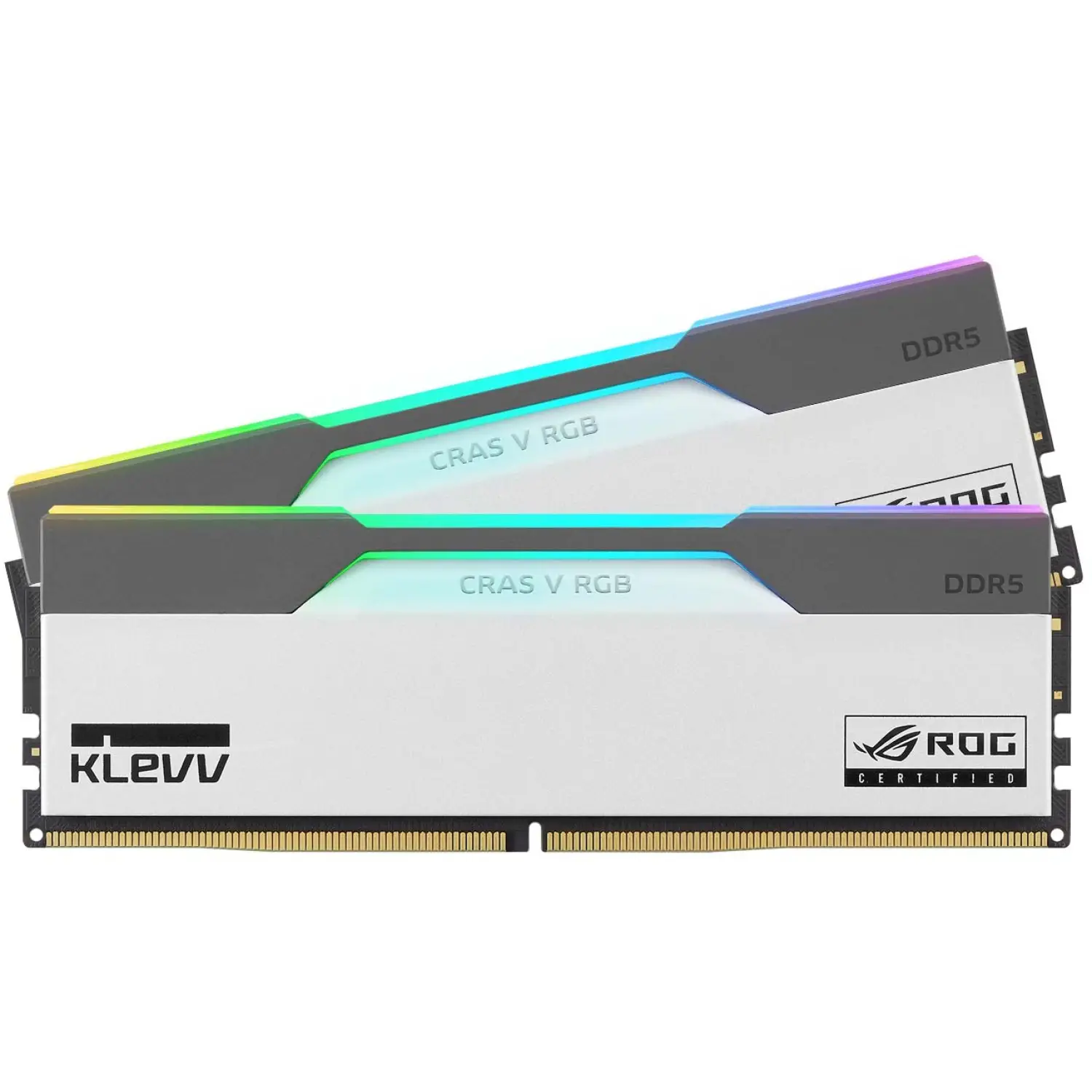 رم KLEVV Cras V RGB ROG Certified 32GB Dual 6200MHz CL32 - White