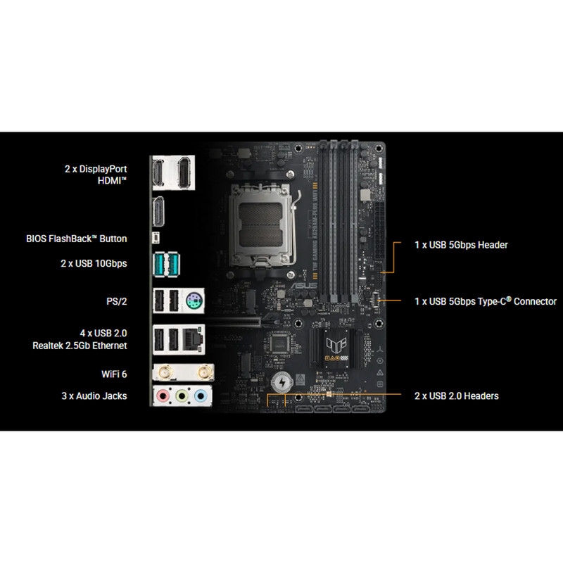 قیمت و خرید مادربرد ایسوس مدل TUF GAMING A620AM-PLUS WIFI