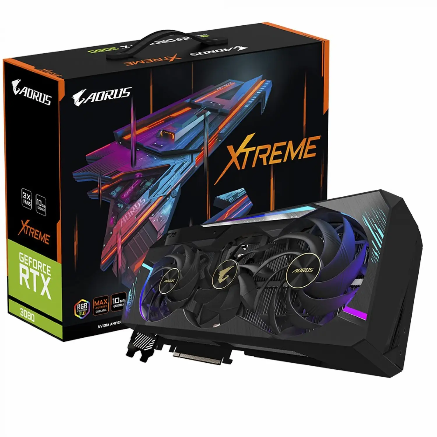 کارت گرافیک استوک GIGABYTE AORUS RTX 3080 XTREME 10G