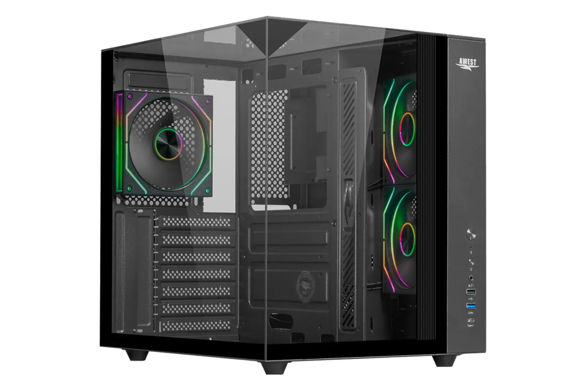 کیس گیمینگ اوست Awest AQ-15TG-B